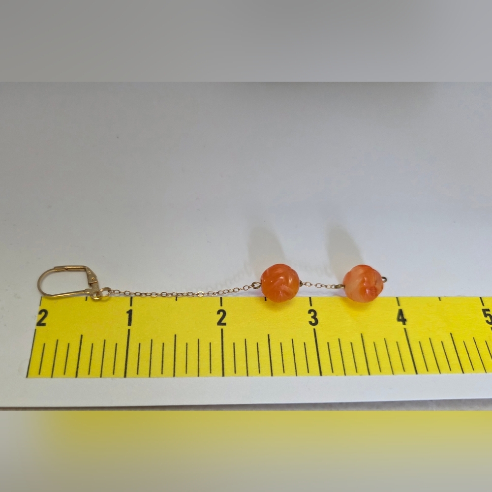 Carnelian Gemstone Earrings - Picture 7 of 7